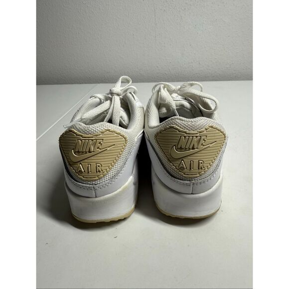 Nike Air Max 90 Recraft Triple White 2020 Sz 8,5 Women’s CQ2560-100 Authentic - Picture 5 of 14